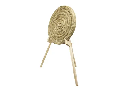 Stojak łuczniczy drewniany pod matę słomianą, wys. 135 cm (KOL.065-042) ZŁOTA STRZAŁA - widok 5