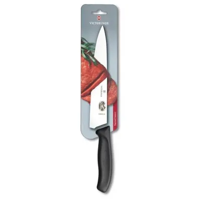 Nóż kuchenny 22 cm szerokie ostrze Classic czarny VICTORINOX (6.8003.22B)