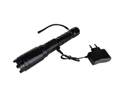 Latarka z paralizatorem GUARD Tornado X4 Strobo + focus + zbijak szyb + 2 ładowarki 230V/Car (YC-X4) - widok 3