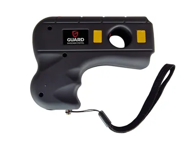 Paralizator z latarką GUARD Shocker Pistol + zawleczka bezpieczeństwa + ładowarka 230V (YC-1305) - widok 2