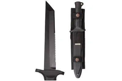 Nóż Mil-Tec German Combat Knife Black 2000, stal 440 - widok 2