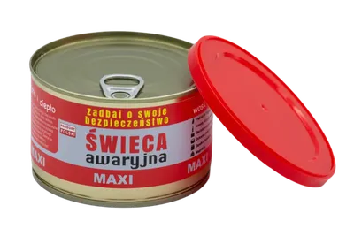 Świeca awaryjna przetrwania Eko HASKE Pro MAXI 410g, 72h świecenia + zapałki - widok 3