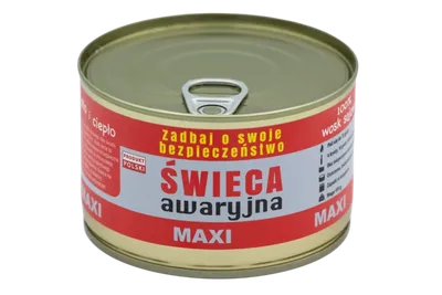 Świeca awaryjna przetrwania Eko HASKE Pro MAXI 410g, 72h świecenia + zapałki - widok 4