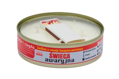 Świeca awaryjna przetrwania Eko HASKE Pro 180g, 32h świecenia + zapałki - widok 5