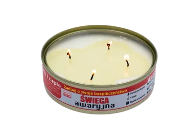 Świeca awaryjna przetrwania Eko HASKE Pro 180g, 32h świecenia + zapałki