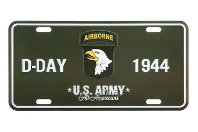 Tablica rejestracyjna D-Day 1944 101st Airborne