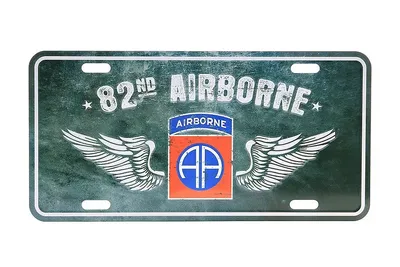 Tablica rejestracyjna 82nd Airborne