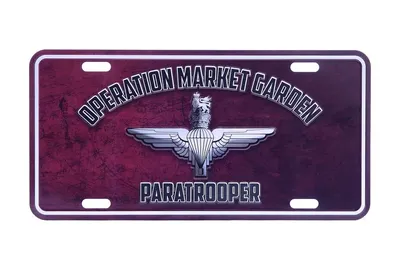 Tablica rejestracyjna Operation MG Paratrooper