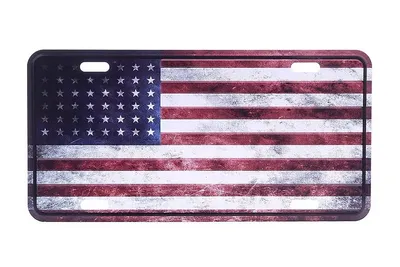 Tablica rejestracyjna Flaga USA WWII