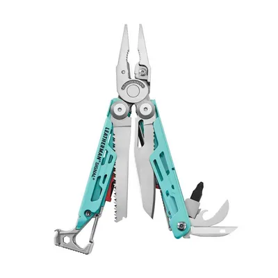 Multitool Leatherman SIGNAL Aqua turkus - Stainless - 19 narzędzi  (833187) - widok 6