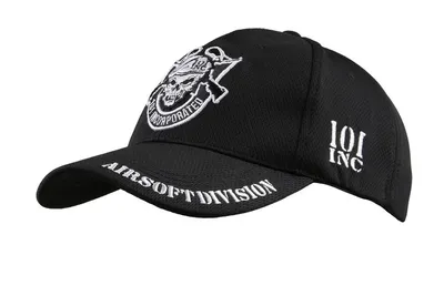 Czapka Baseball Cap 101INC Airsoft Division Fostex czarna