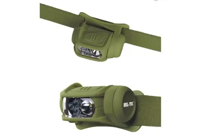 Latarka czołowa Mil-Tec Led 4 Colour - Olive - widok 2