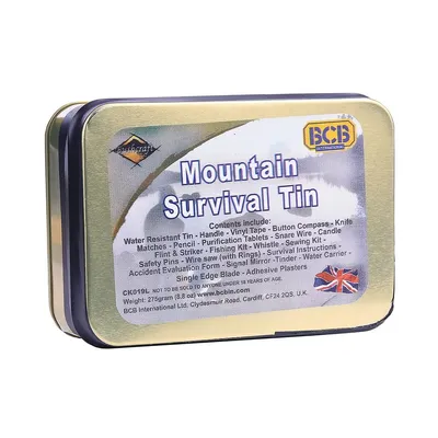 Zestaw survivalowy BCB Mountain 22-elementy przetrwania CK019L (469457)