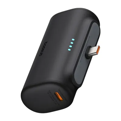 Powerbank Baseus Compact 5000mAh USB-C (czarny) - widok 4