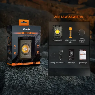 Latarka kempingowa Fenix CL27R zielona (CL27R wild green) - widok 7