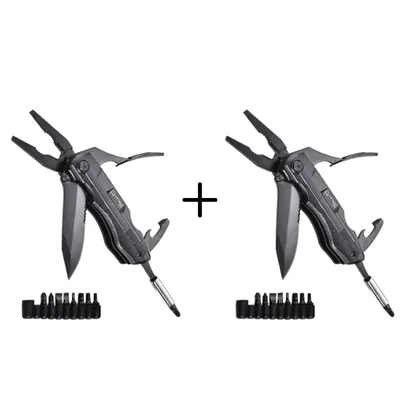 2x Multitool AZYMUT Gron - 11 narzędzi + 9 bitów + kabura (H-P224052)