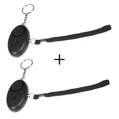 2x Alarm osobisty GUARD Scorpion z latarką LED, czarny, syrena 120dB (YC-003-BL)