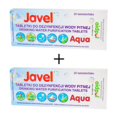 2x Tabletki do odkażania wody Javel Aqua 20 szt. (BUJATB20)