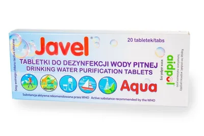 2x Tabletki do odkażania wody Javel Aqua 20 szt. (BUJATB20) JAICO D.P.N.V. - widok 2
