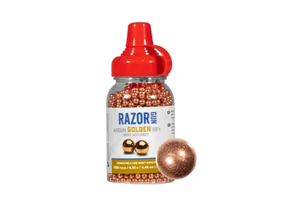 2x Śrut 4,46 mm BBs RazorGun Golden kulka stalowa 1500 szt. (451500CPBT-B) - widok 2