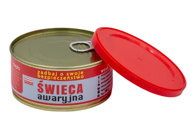 2x Świeca awaryjna przetrwania HASKE Pro 280g, 48h świecenia + zapałki - widok 3