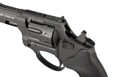Rewolwer hukowy alarmowo sygnałowy ZORAKI R1-K6L BAS lufa 2,5" kal. .22 Long Blank czarny - widok 4