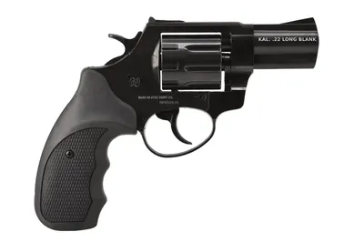 Rewolwer hukowy alarmowo sygnałowy ZORAKI R1-K6L BAS lufa 2,5" kal. .22 Long Blank czarny - widok 2
