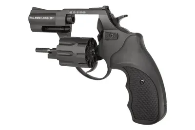 Rewolwer hukowy alarmowo sygnałowy ZORAKI R1-K6L BAS lufa 2,5" kal. .22 Long Blank czarny - widok 3