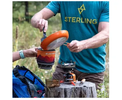 Kuchenka turystyczna gazowa JETBOIL MiniMo 1 L. Sunset pomarańcz-czerwień - widok 6