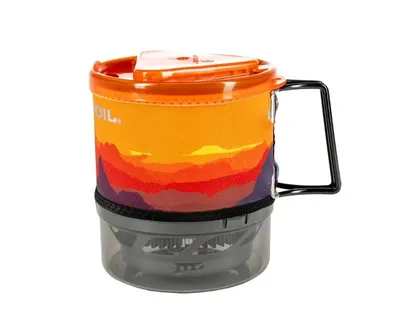 Kuchenka turystyczna gazowa JETBOIL MiniMo 1 L. Sunset pomarańcz-czerwień - widok 2