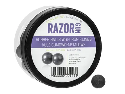 Kule gumowo-metalowe RazorGun 50 kal. .50 / 50 szt. do Umarex HDR50 HDP50 (337-035)