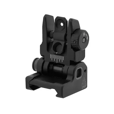 Przeziernik szczerbinka składana Leapers UTG Accu-Sync Spring-loaded AR15 tylna, czarna (MNT-957) - widok 2