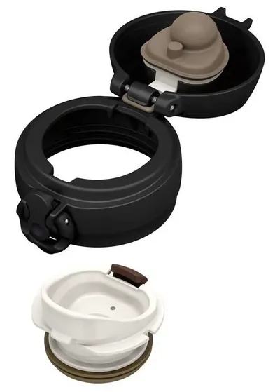 Termokubek mobilny 350 ml THERMOS - czarny metaliczny - widok 4