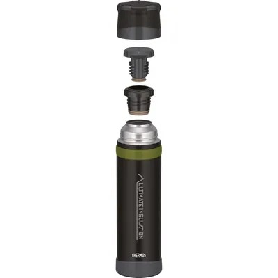 Termos z kubkiem - 900 ml - do warunków ekstremalnych THERMOS - czarny mat