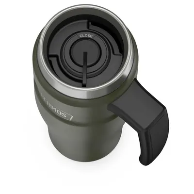 Termokubek wodoszczelny z uchwytem 470 ml THERMOS - zieleń wojskowa - widok 2