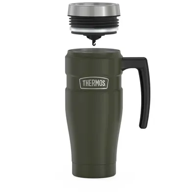 Termokubek wodoszczelny z uchwytem 470 ml THERMOS - zieleń wojskowa - widok 3