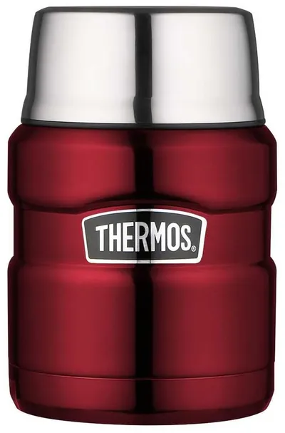 Termos na jedzenie 470 ml ze składaną łyżką i kubkiem THERMOS - czerwony - widok 2