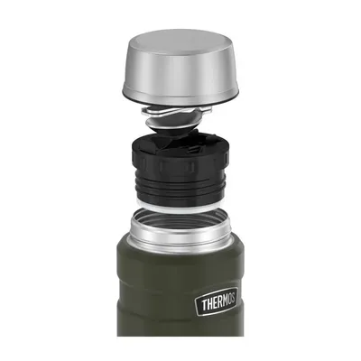 Termos na jedzenie 470 ml ze składaną łyżką i kubkiem THERMOS - zieleń wojskowa - widok 5