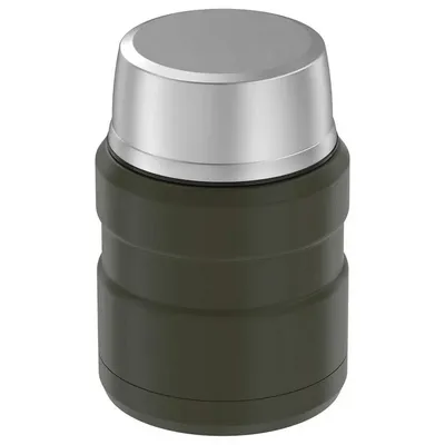 Termos na jedzenie 470 ml ze składaną łyżką i kubkiem THERMOS - zieleń wojskowa - widok 8