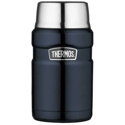 Termos na jedzenie 710 ml ze składaną łyżką i kubkiem THERMOS - granatowy - widok 2