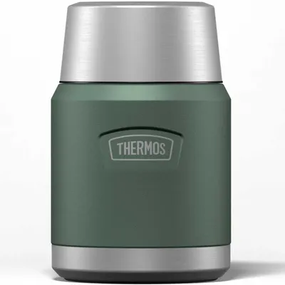 Termos na jedzenie 470 ml ze składaną łyżką i kubkiem THERMOS - zielony - widok 2