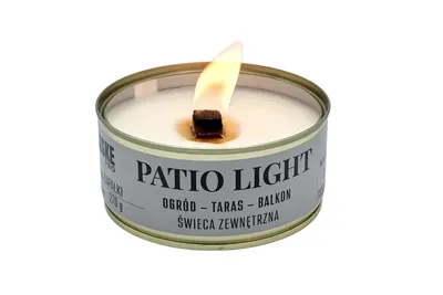 Świeca wiatroodporna EKO zewnętrzna Patio Light 260g Haske Pro 10h świecenia + zapałki