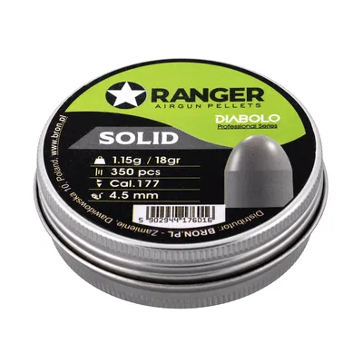 Śrut 4,5 mm Diabolo RANGER Professional Solid półokrągły 350 szt. 1,15 g