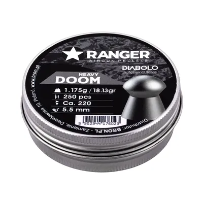 Śrut 5,5 mm Diabolo RANGER Doom Heavy grzybek 250 szt. 1,175 g