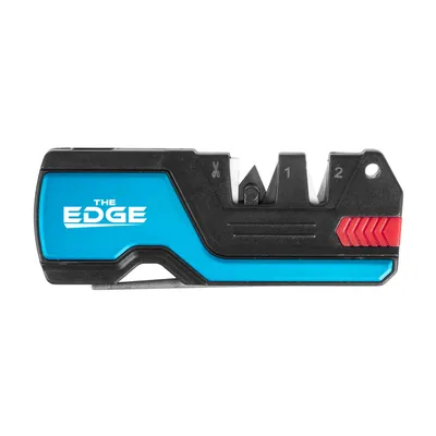 Ostrzałka do noży THE EDGE bushSHARP niebieska + krzesiwo (RO031 blue)