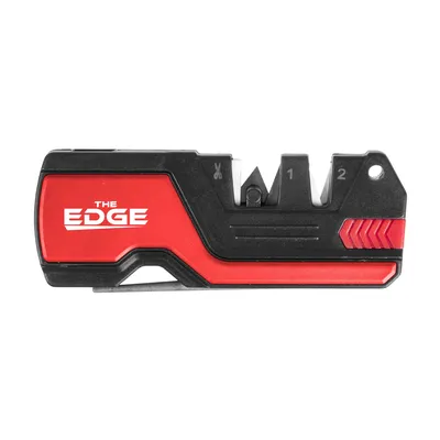 Ostrzałka do noży THE EDGE bushSHARP czerwona + krzesiwo (RO031 red)