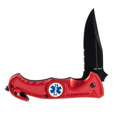 Nóż Mil-Tec Rescue ratowniczy czerwony (15323010) - widok 3