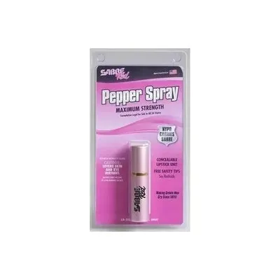 Gaz pieprzowy SABRE LS22 o wyglądzie szminki kolor różowy 23 ml (P-CL-LS-22-US)