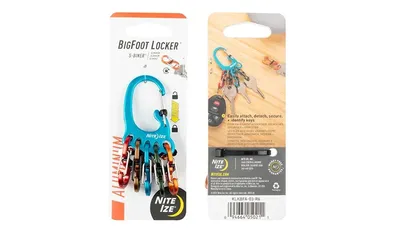 Karabińczyk Nite Ize BigFoot Locker KeyRack - Aluminum - KLKBFA-03-R6