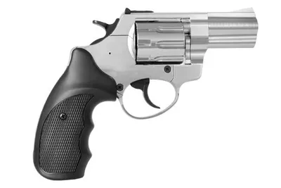 Rewolwer hukowy alarmowo sygnałowy ZORAKI R1-K6L BAS lufa 2,5" kal. .22 Long Blank chrom błysk - widok 3